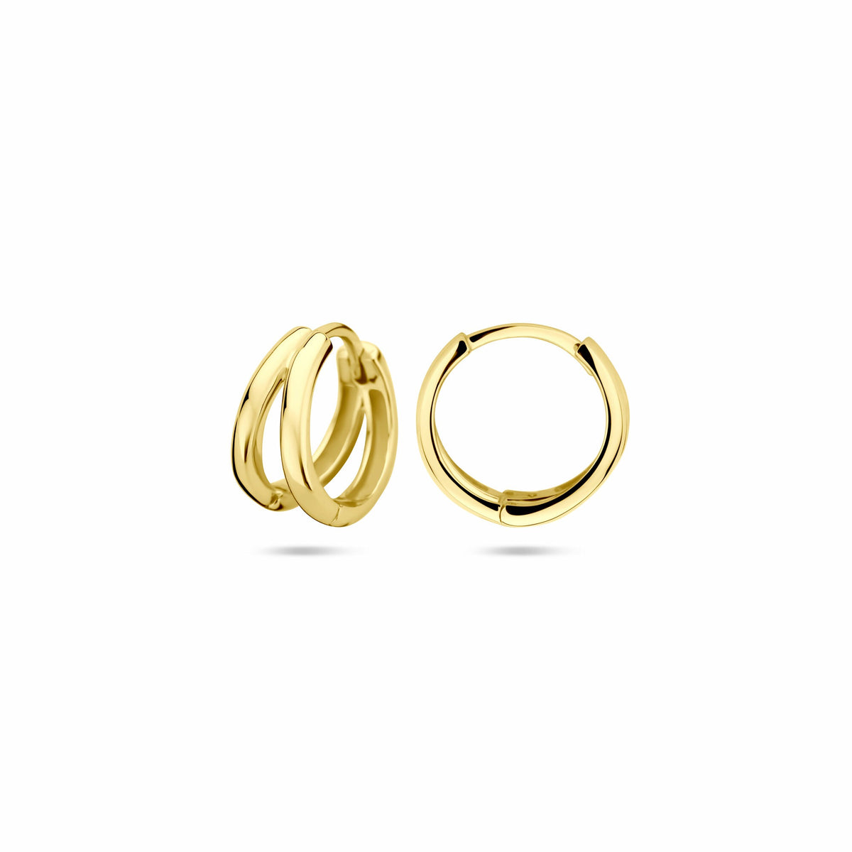 Aros chapados en oro de plata – 12.5 x 6.5 mm