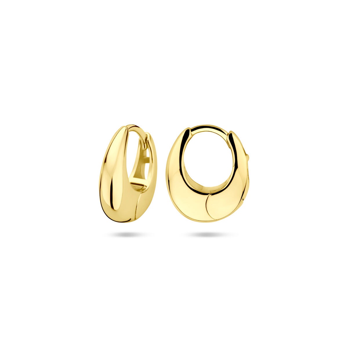 Aros chapados en oro de plata – 13.5 x 4.5 mm