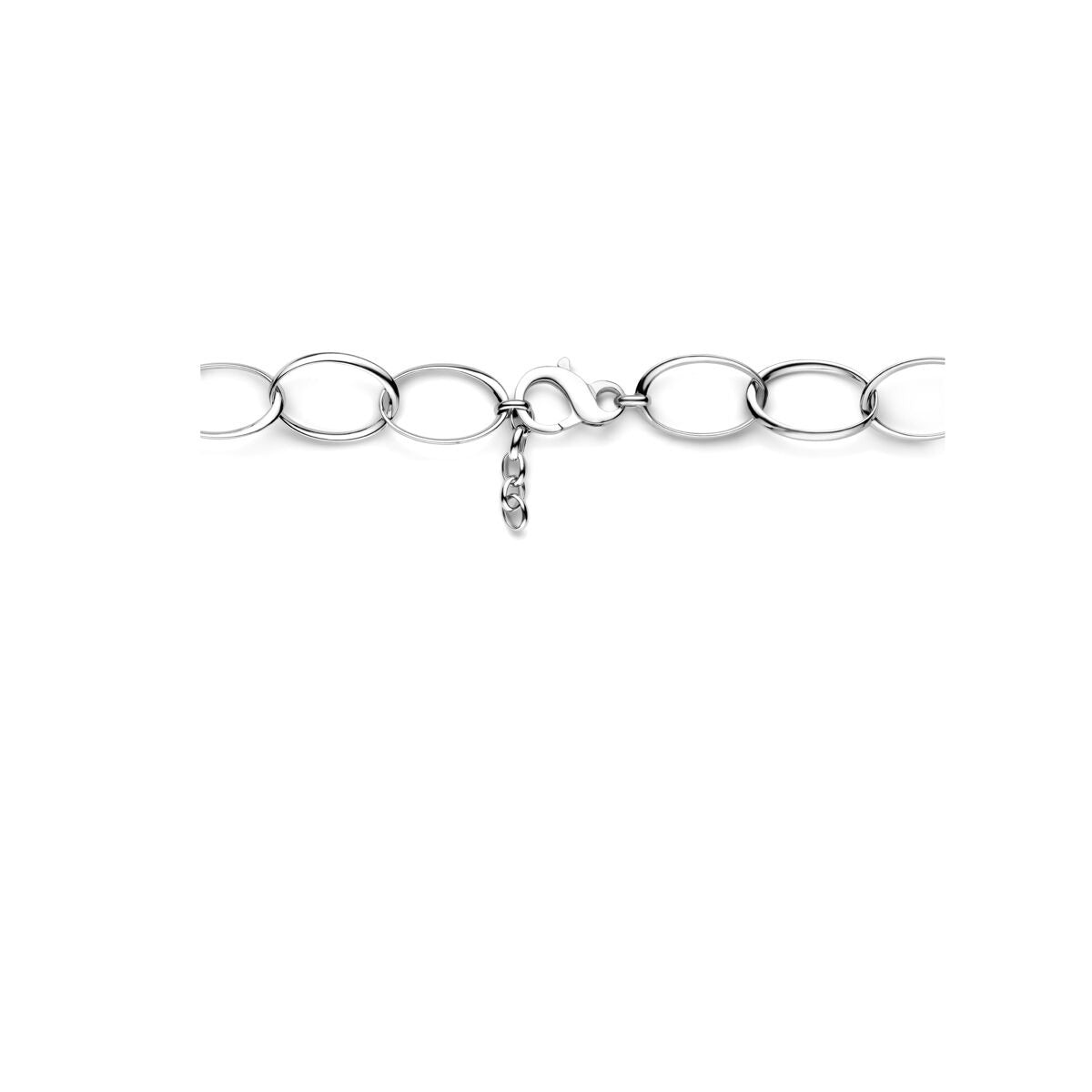 collar 23 mm 48 + 3 cm plata rodiada