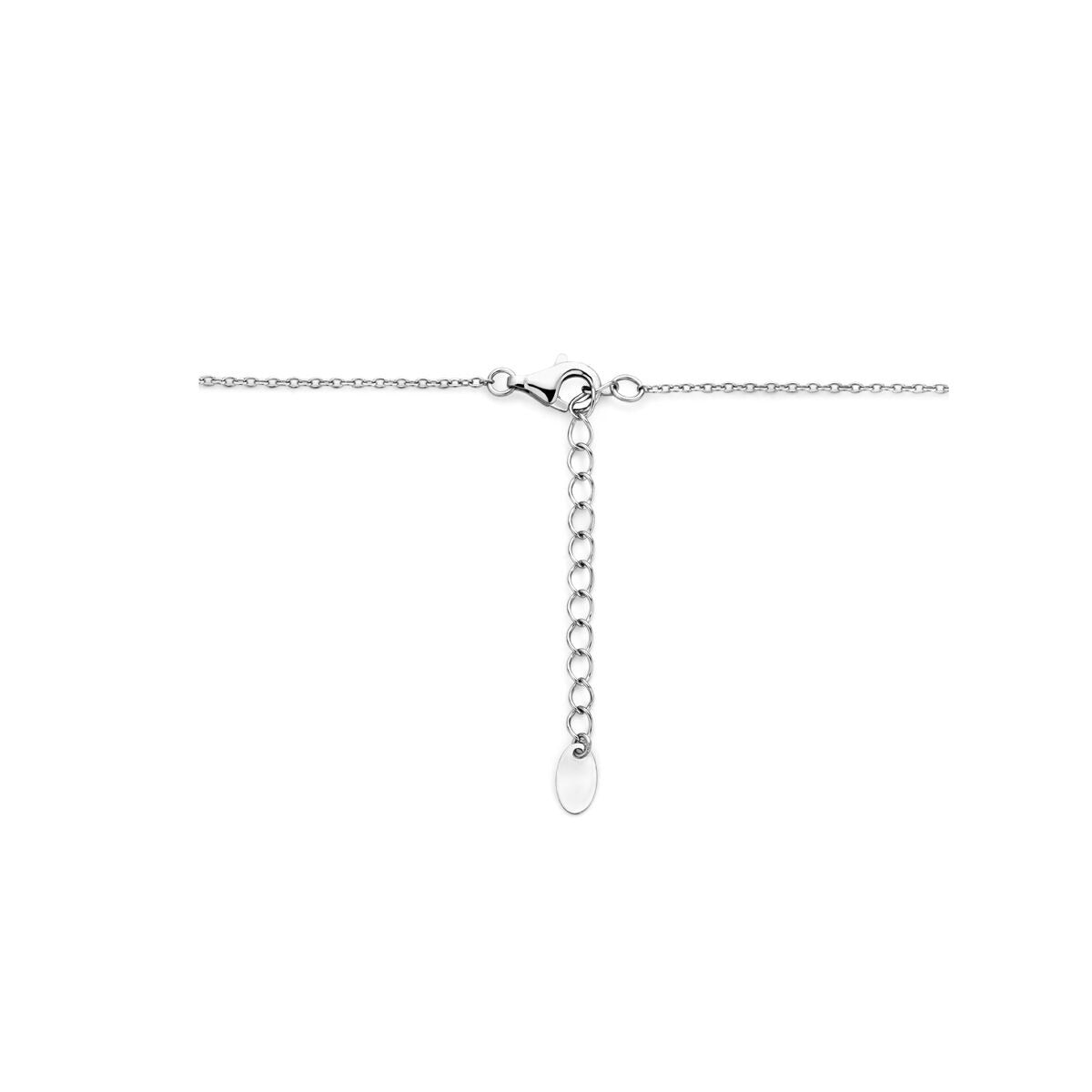 Collar de plata con perla de agua dulce - plata 925 rodiada