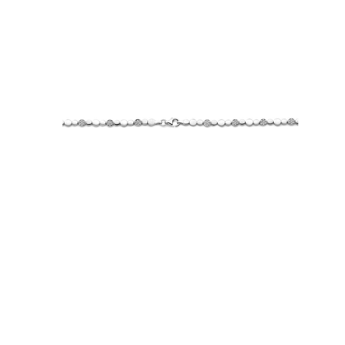 Collar de mujer de plata con circonitas – rodiado plata 925 5,1 mm 45 cm