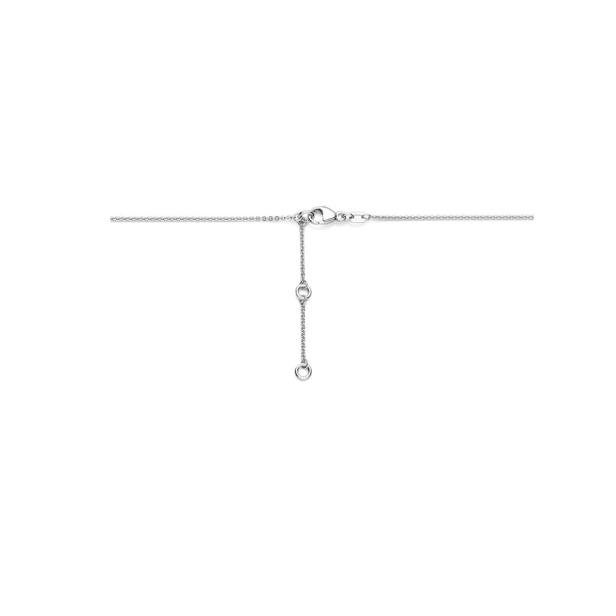 Collar de plata con corazón – plata 925 rodiada