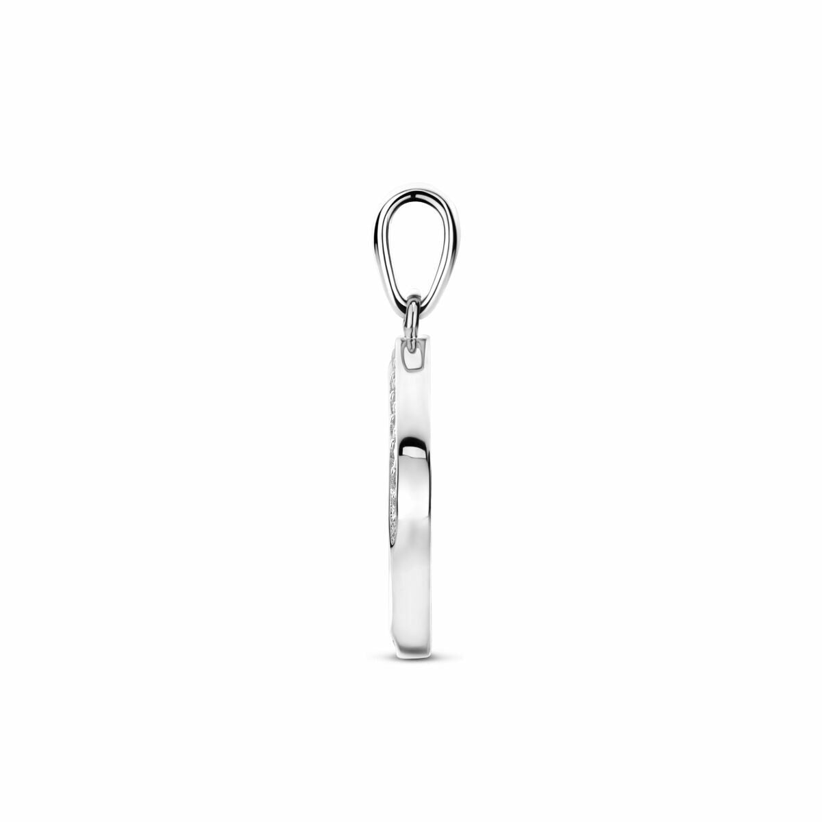 Colgante de plata con circonita 925 rodiado – 23 mm