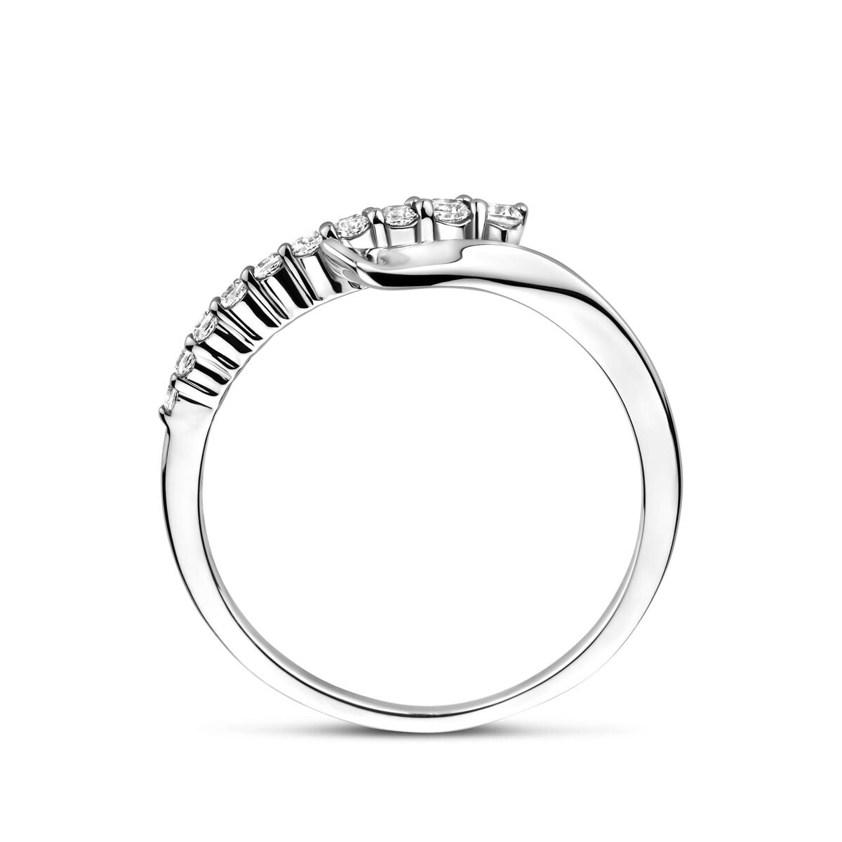 Anillo de plata con circonita – rodiado plata 925 7,5 mm