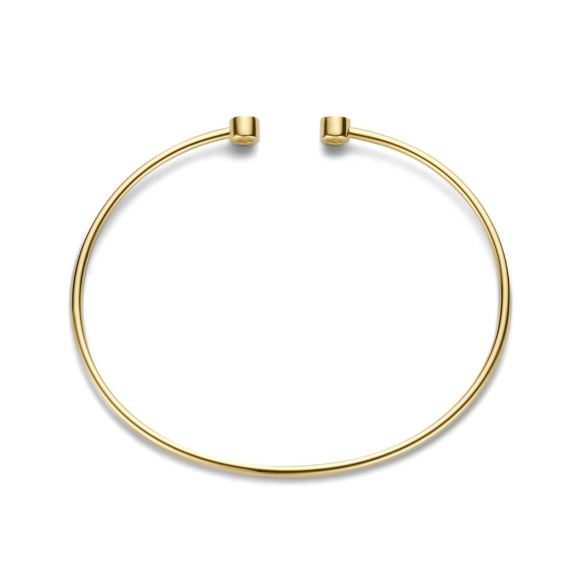 Pulsera de oro amarillo de 14k con diamantes