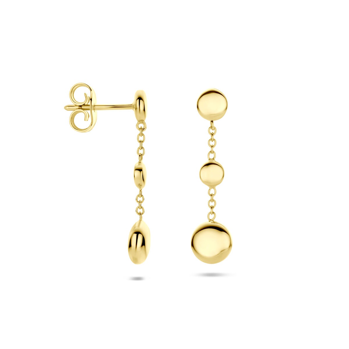 pendientes 24 mm oro amarillo