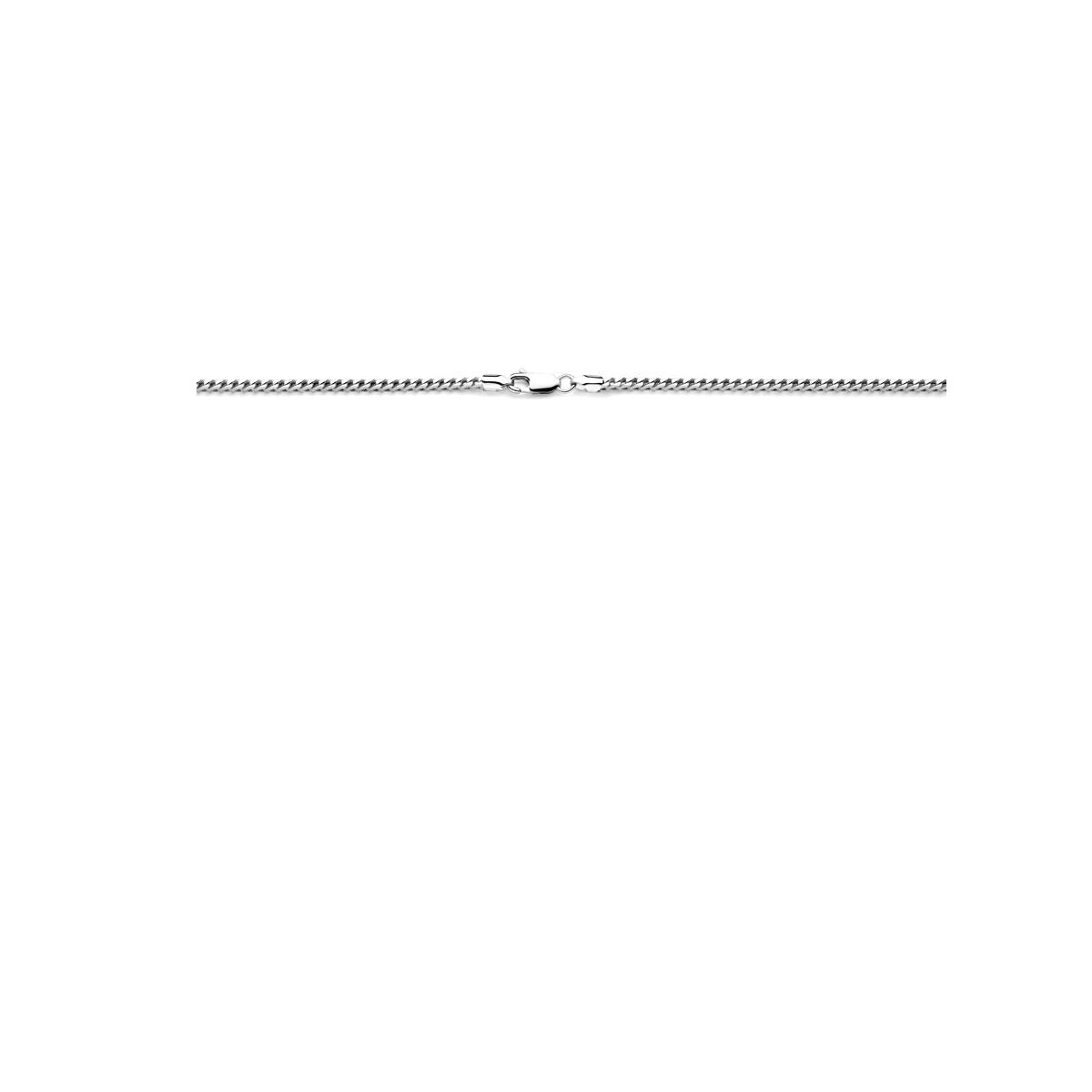 Collar de hombre en plata – Collar de cola de zorro rodiado 2,8 mm