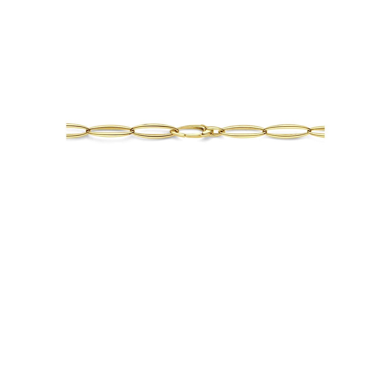 collar de mujer de oro amarillo 9,5 mm 45 cm