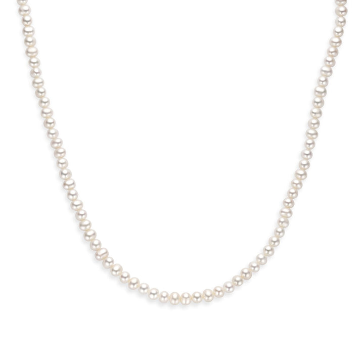 Zilveren ketting met parel – gerhodineerd 925 zilver