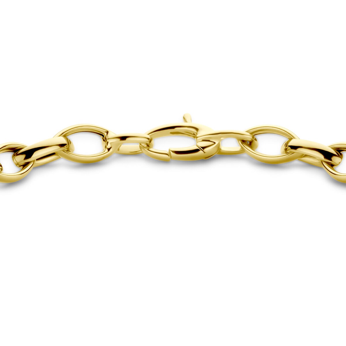 Collar de eslabones de oro amarillo de 9k