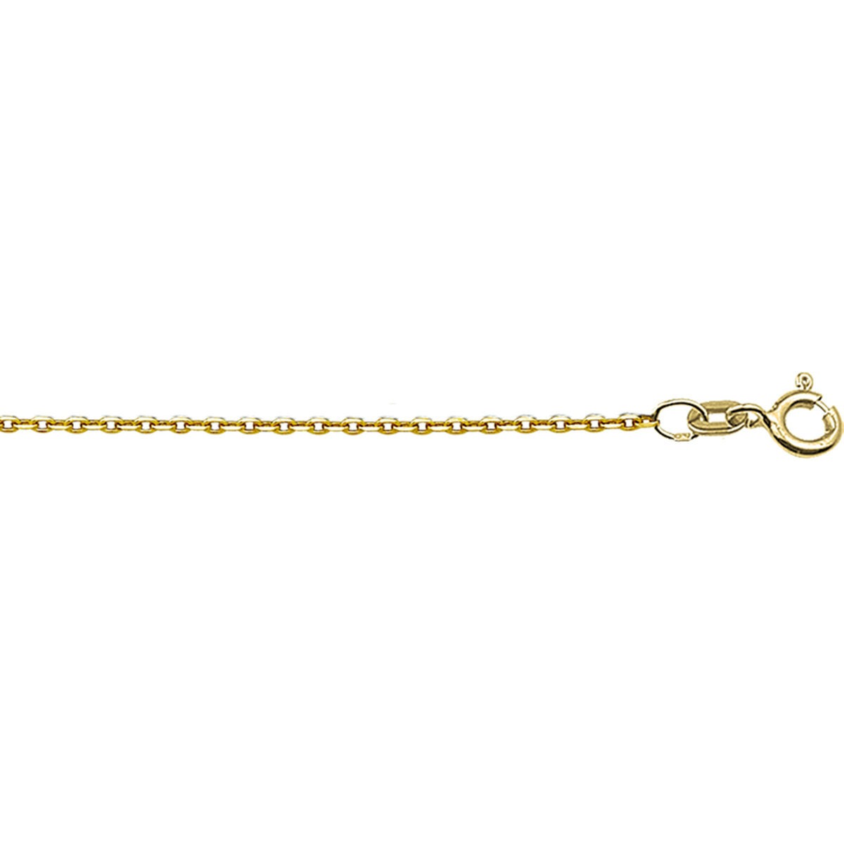 Cadena de ancla plana de oro amarillo de 18 quilates.