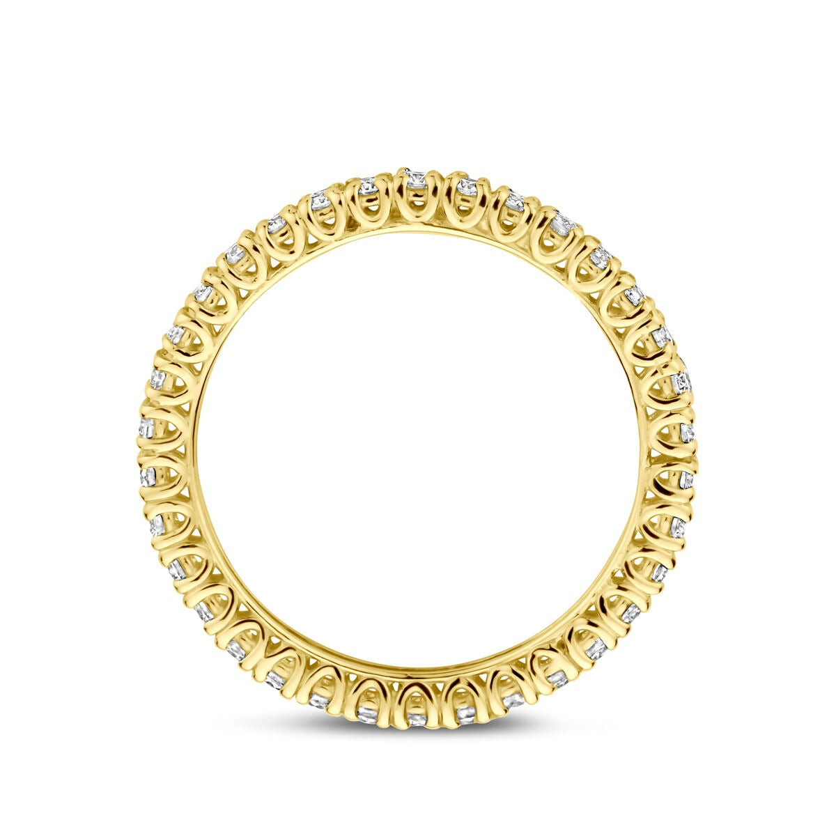 Anillo de alianza de oro amarillo de 14k con diamante – 0.70 ct