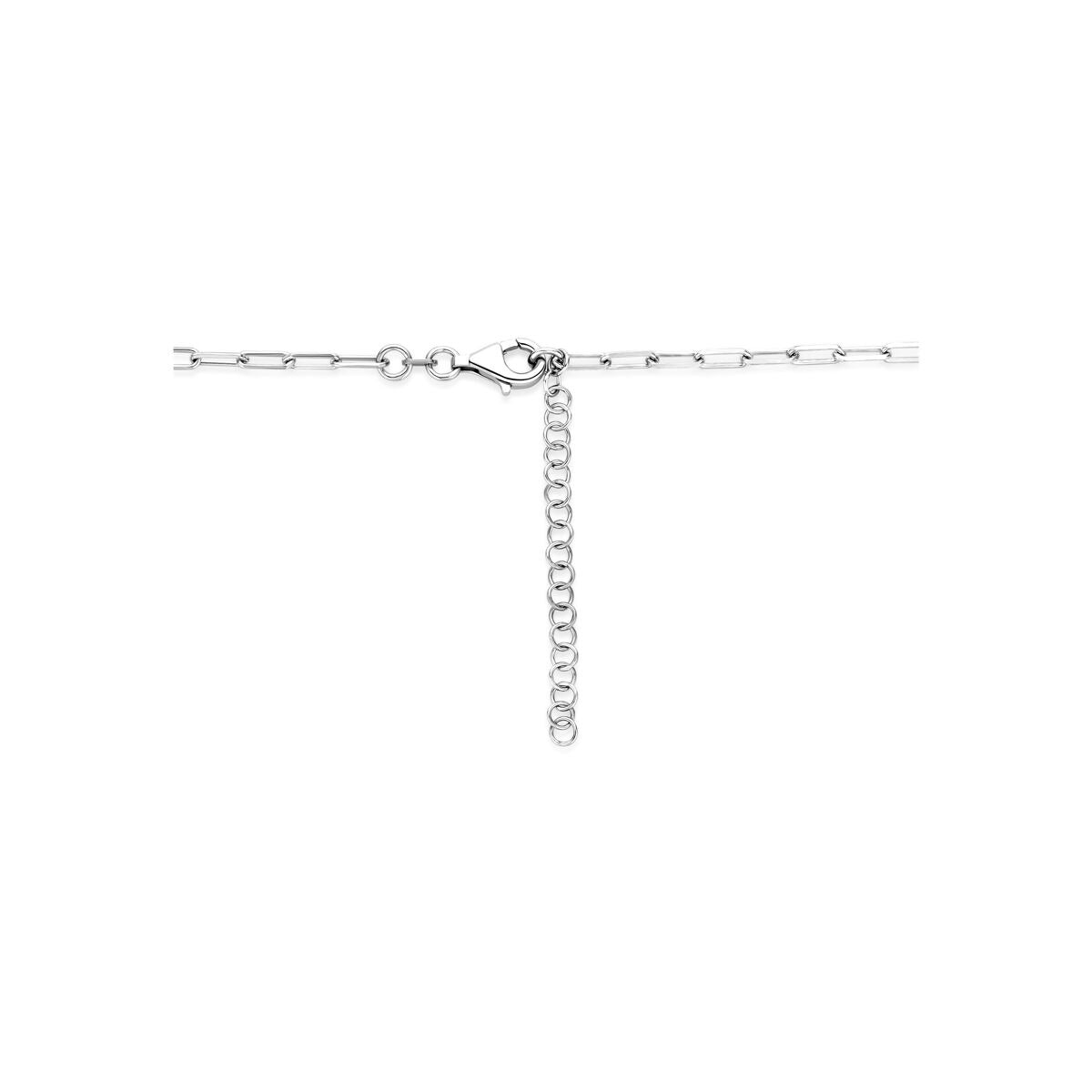 Collar de plata 925 rodiado con perla de agua dulce