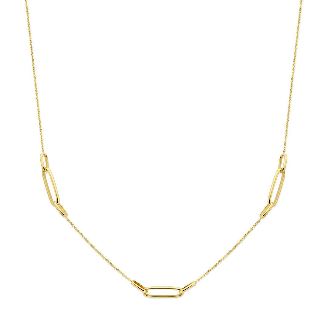 Gouden dames ketting – 14k fijn schakelcollier 1,2 mm