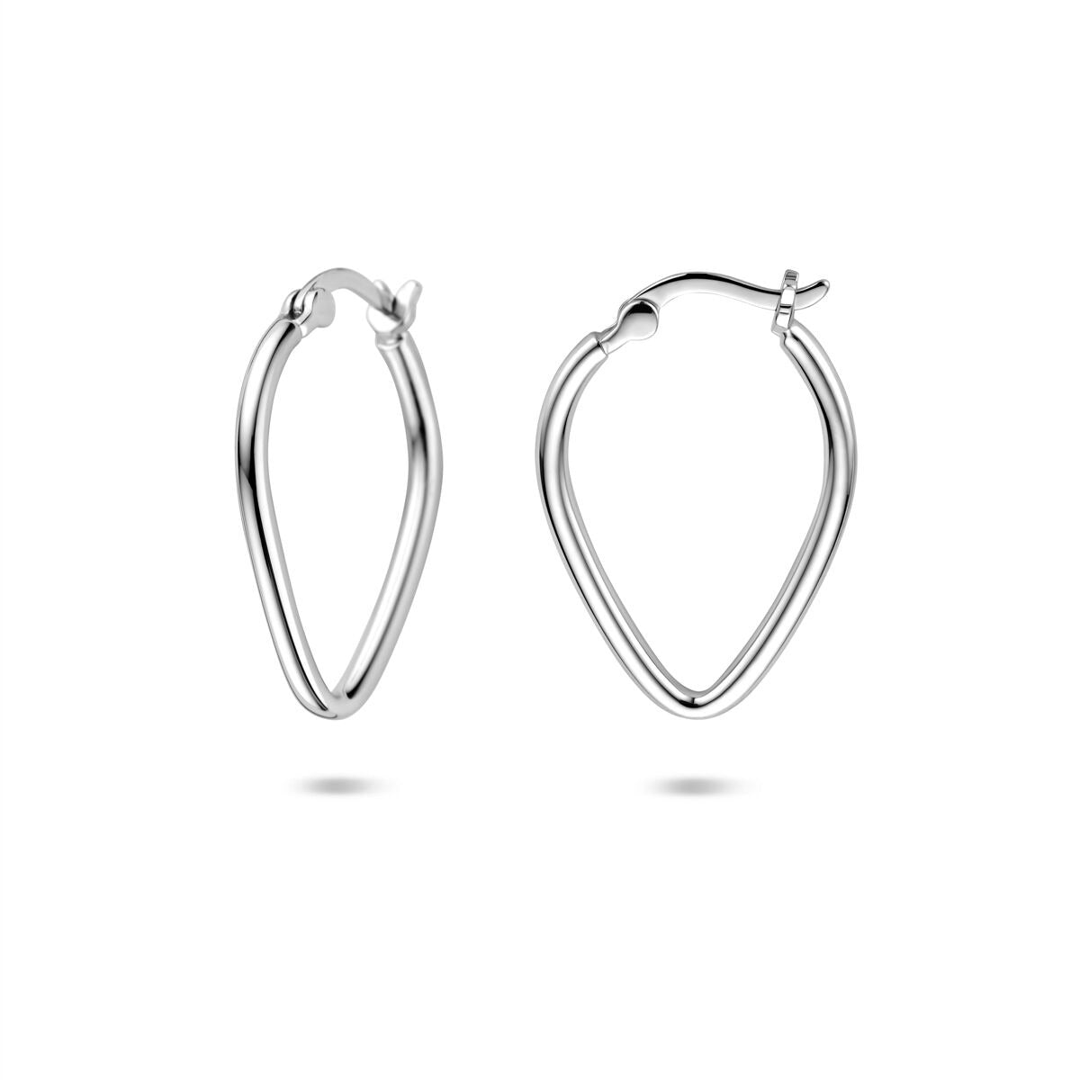 Aros de plata rodiados 19,5 mm