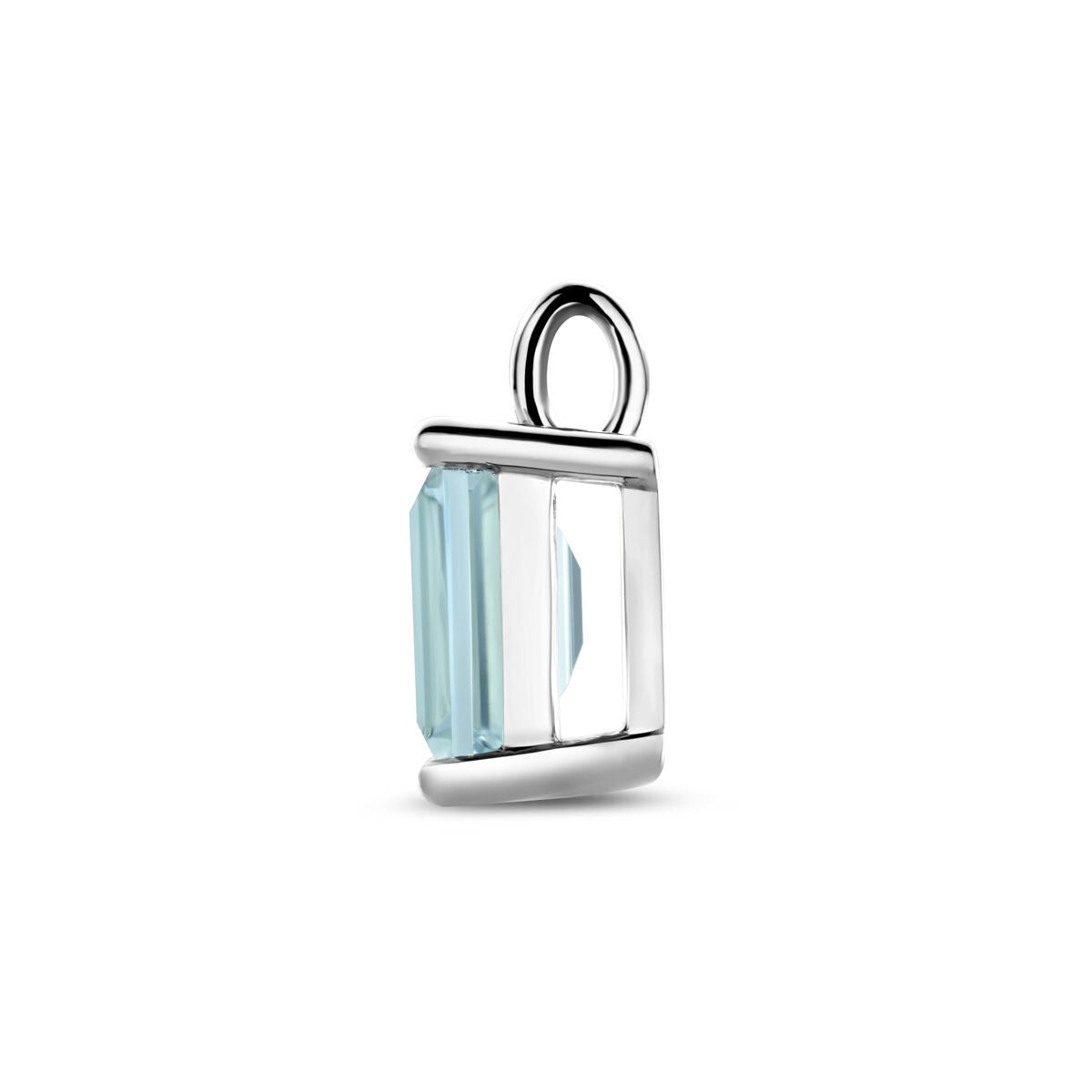 Colgante de plata con topacio azul cielo – plata rodiada 925, 14,5 x 8,5 mm