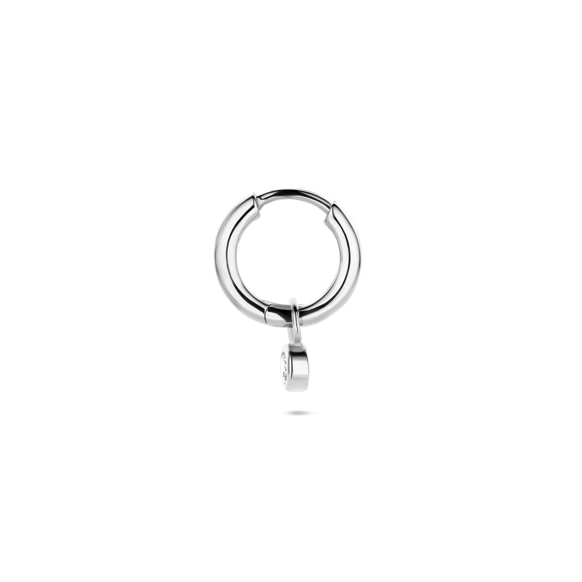 Aro de plata rhodium con circonita - por unidad