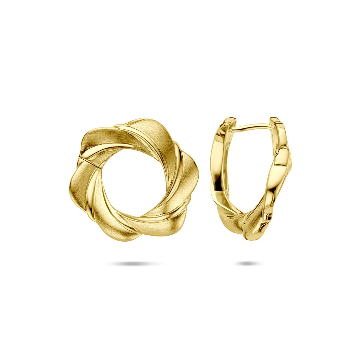 Aros chapados en oro de plata – 925 plata