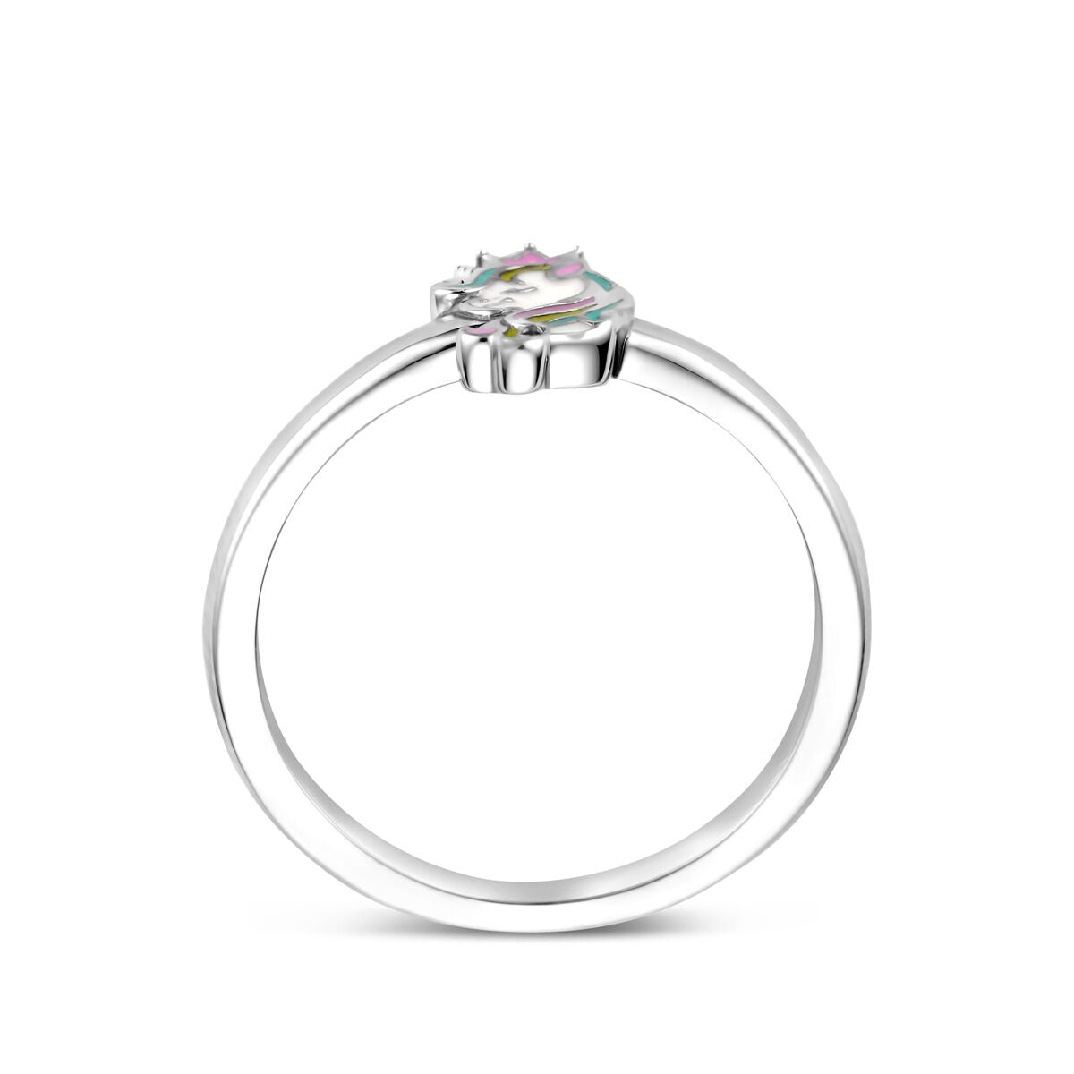 Anillo infantil de plata con unicornio – plata 925 rodiada
