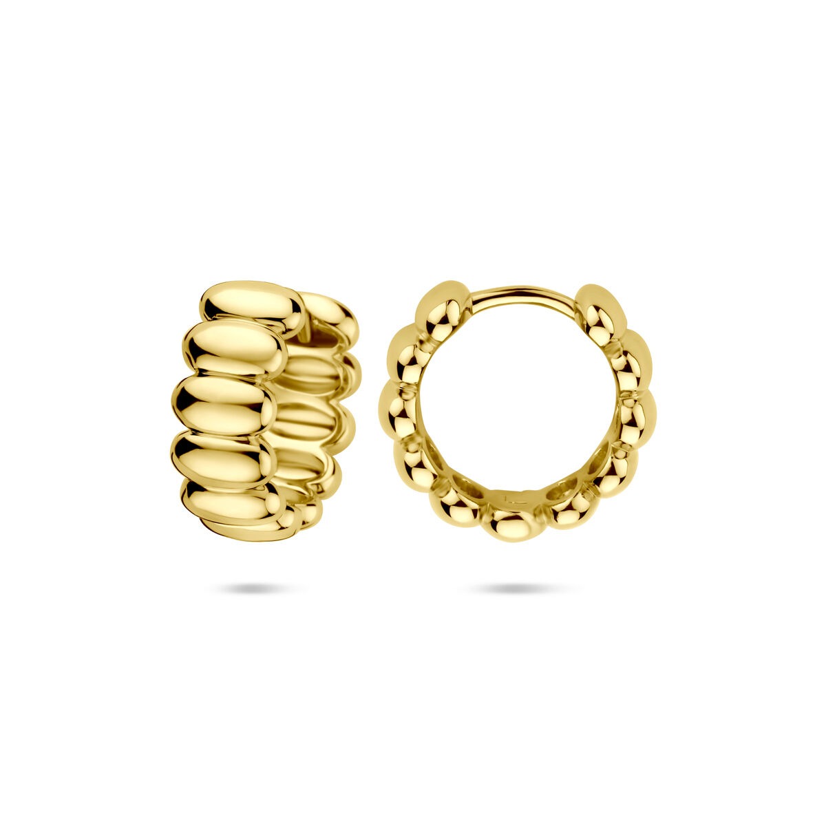 Aros chapados en oro de plata
