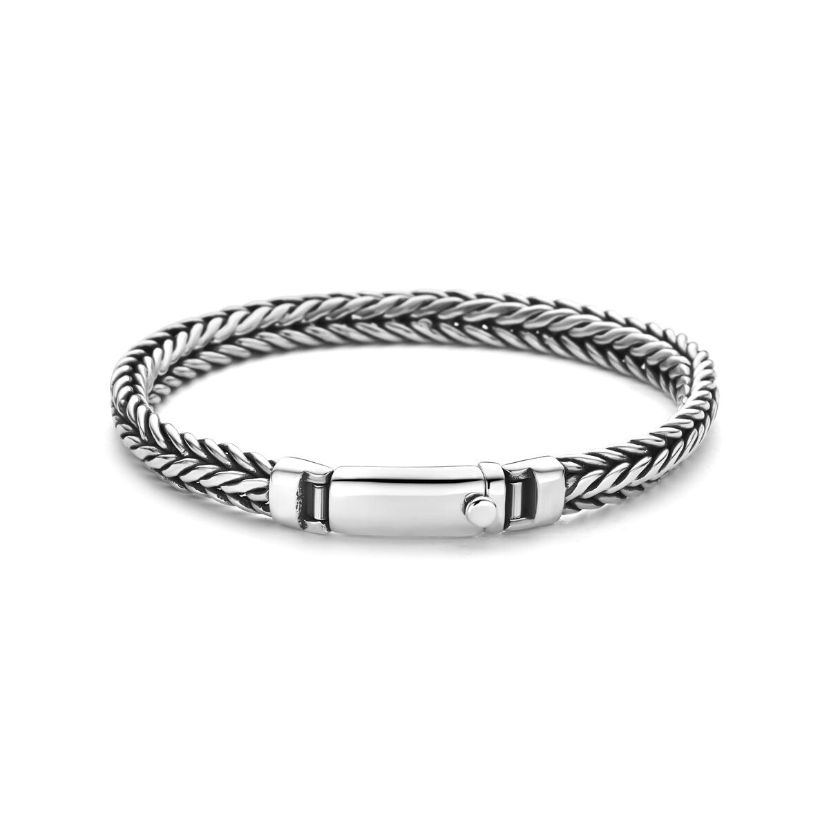 Pulsera de zorro oxidada de plata 925 – de hombre