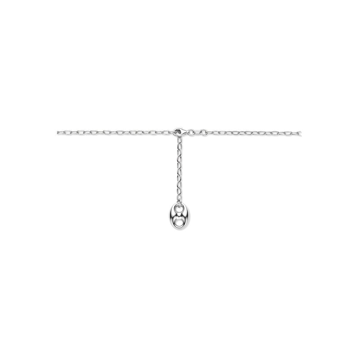 Collar de plata con colgante de grano de café