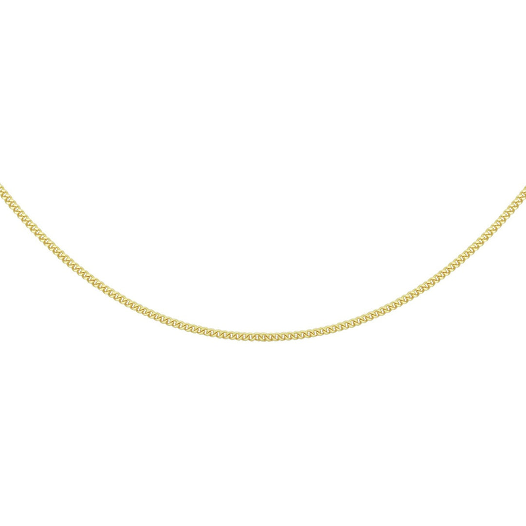 18k Geelgouden ketting met geslepen gourmette schakel