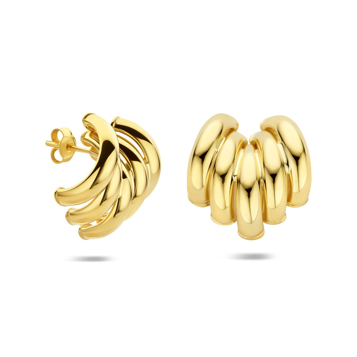Aros de oro amarillo de mujer