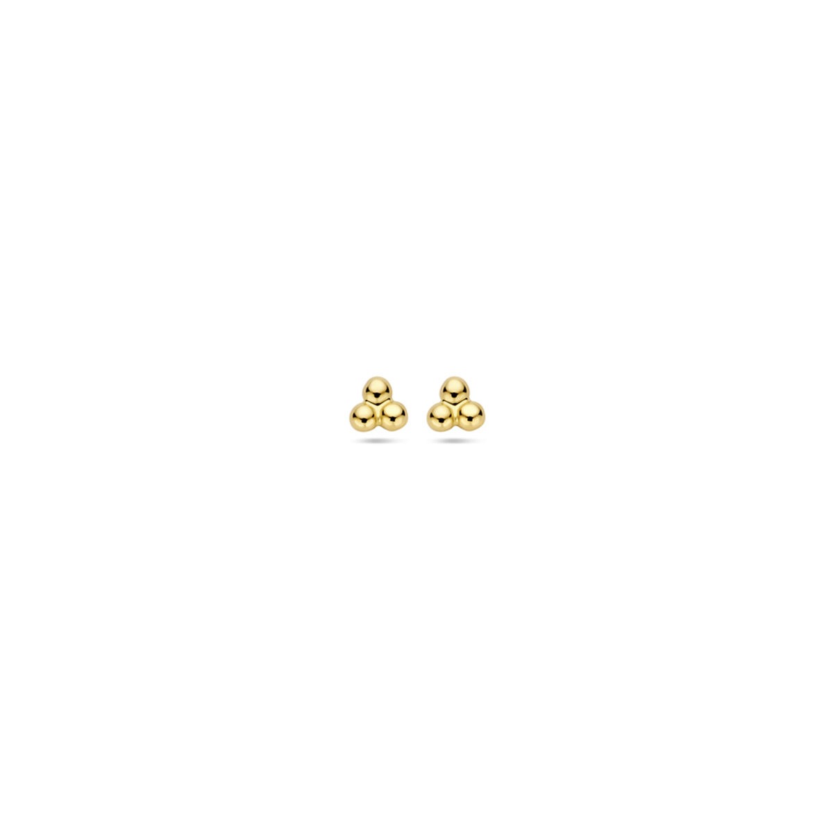 Pendientes de oro amarillo de 9 quilates con bolitas.