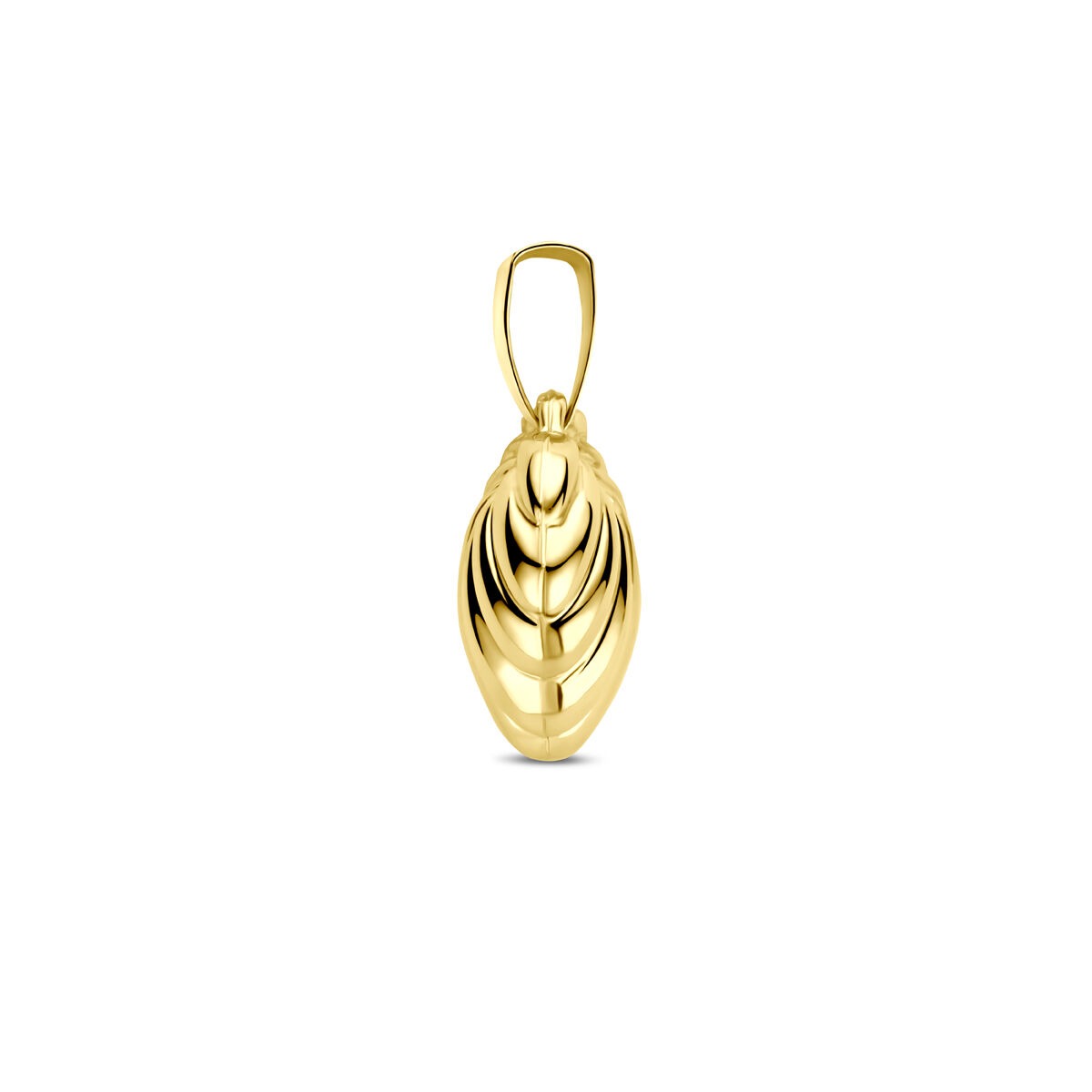colgante de corazones de oro amarillo 18 mm