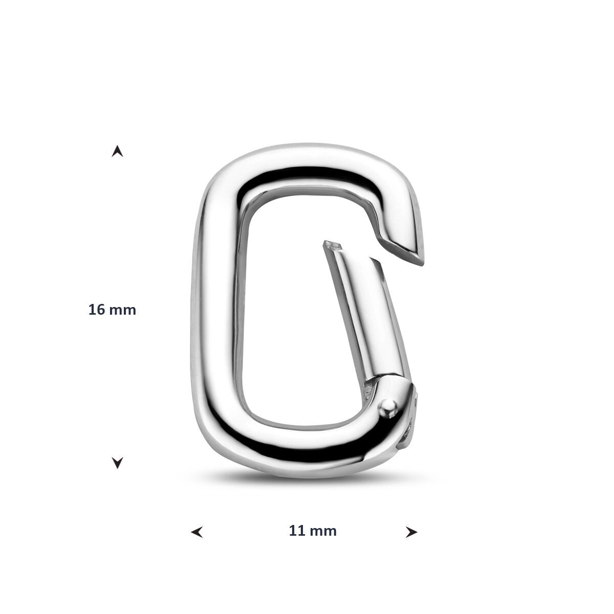 Conector de papel de plata 925 rodiado