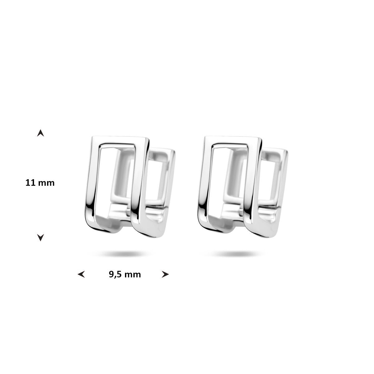 Aros de plata – rodiado plata 925
