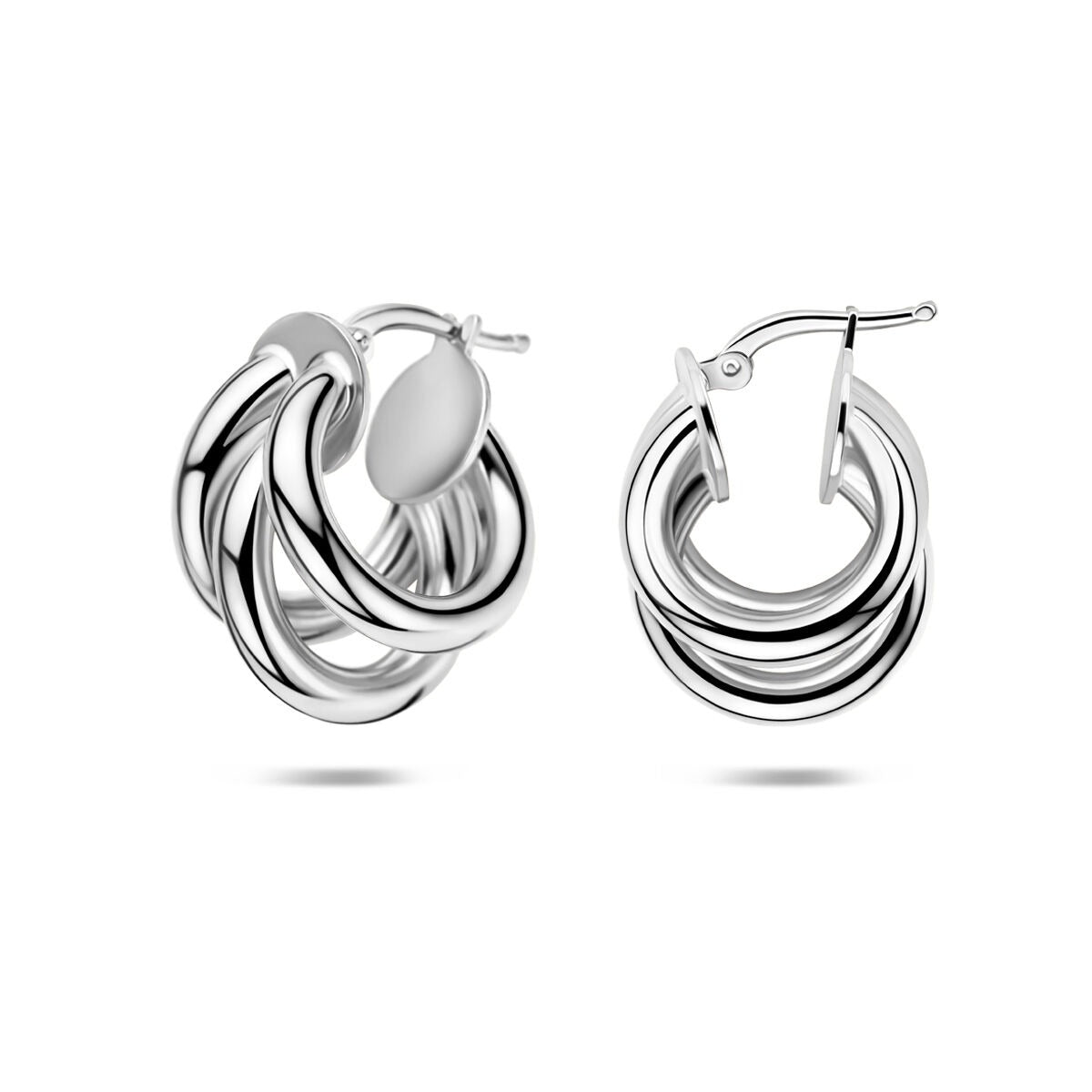 Aros de plata 925 rodiados