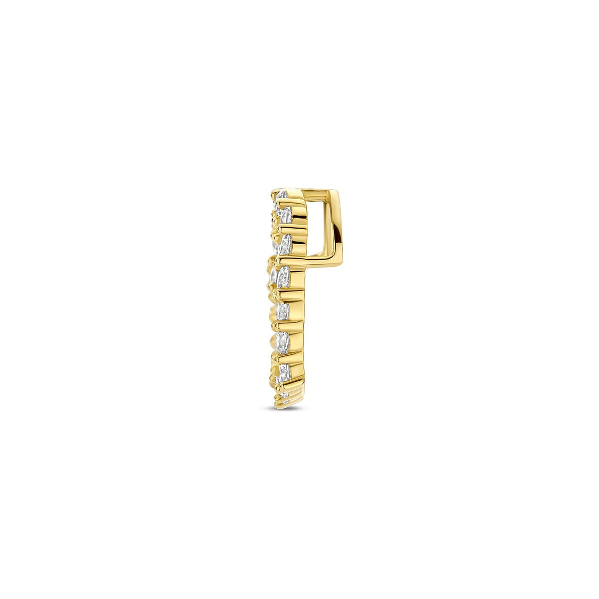 Colgante de oro con corazón de circonita – 14k