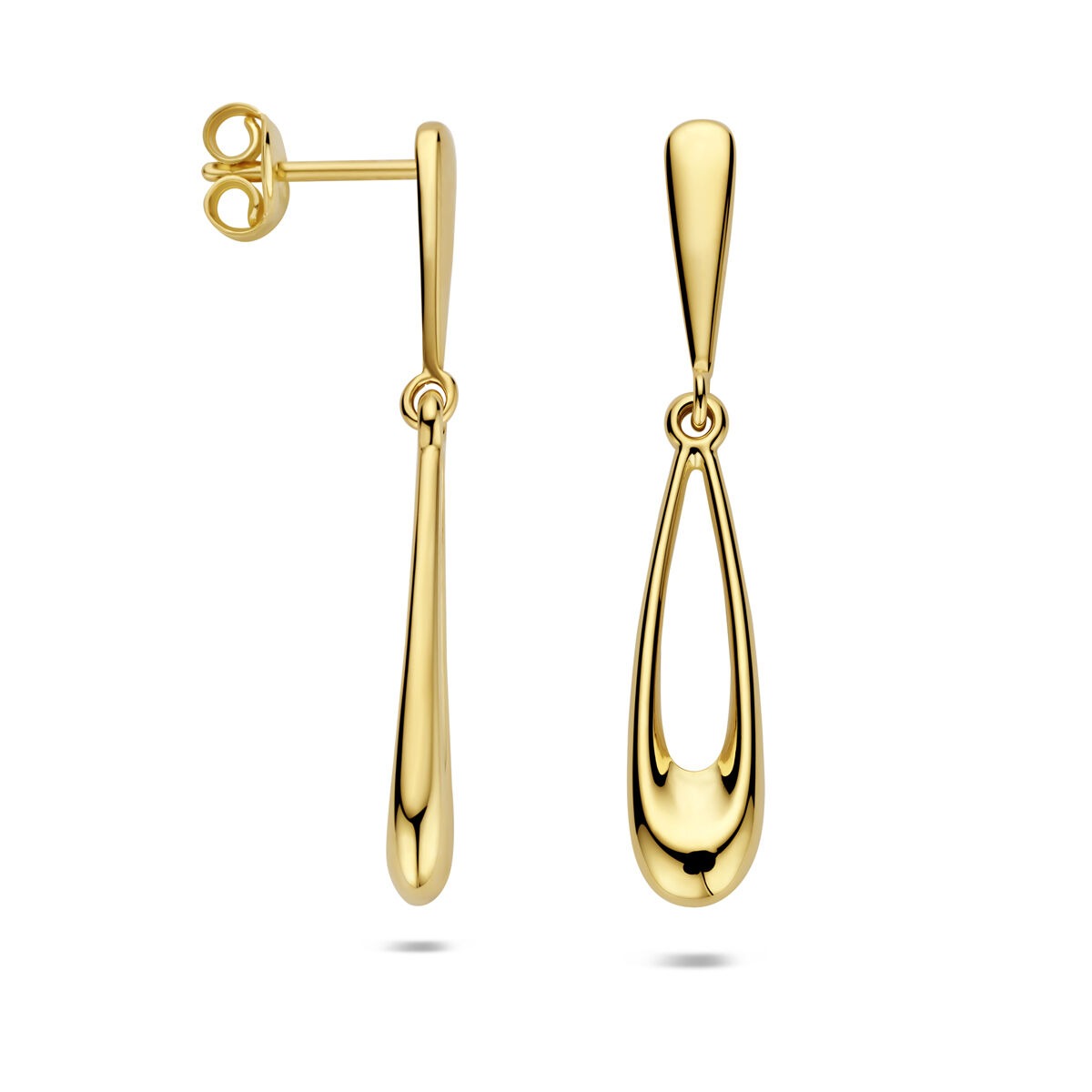 Pendientes de mujer de oro amarillo de 14k