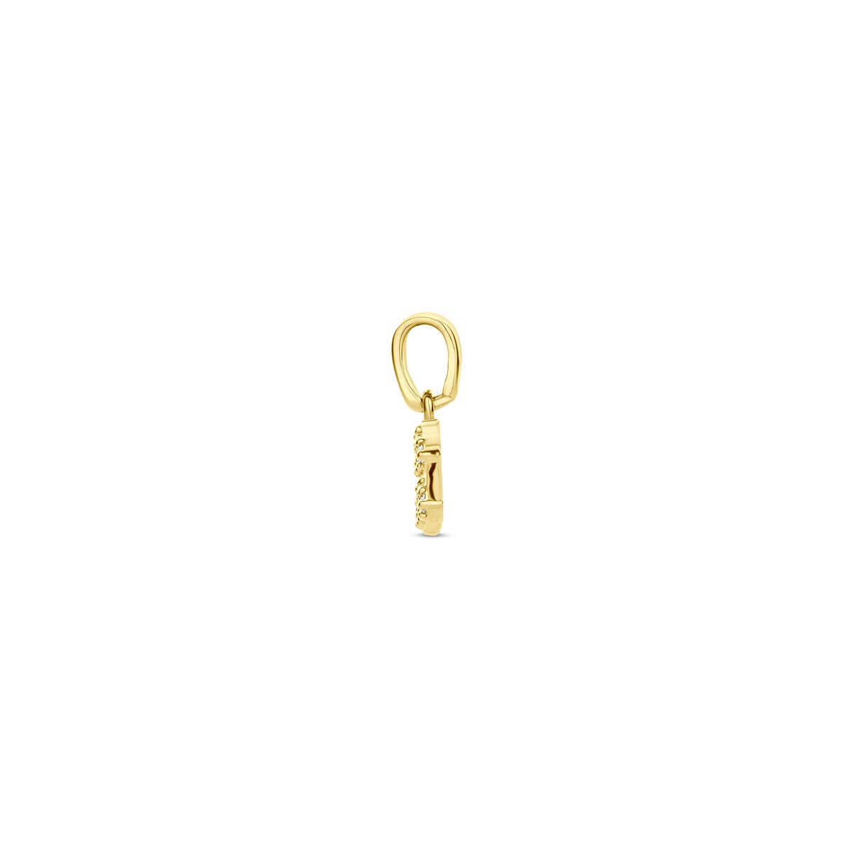 colgante de oro amarillo del signo zodiac con diamante