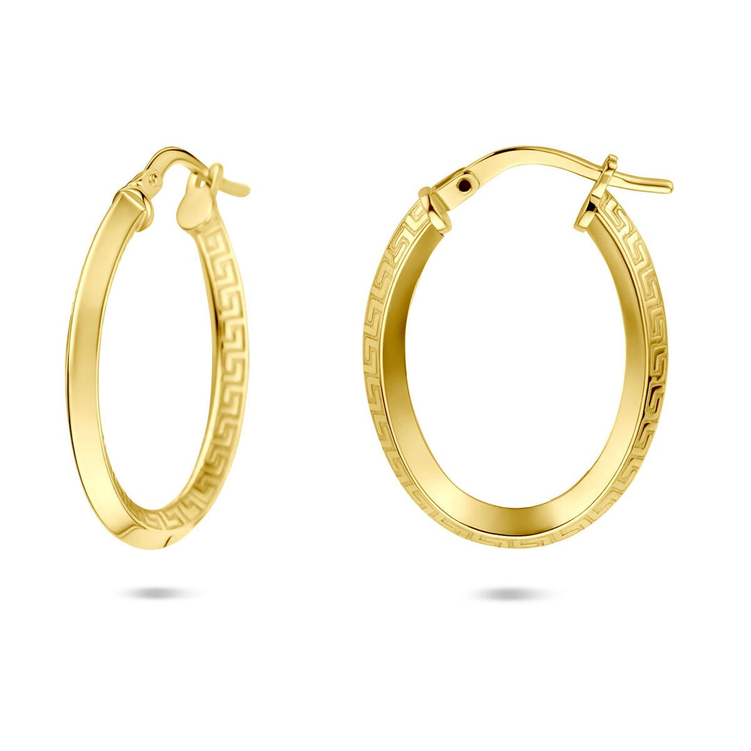 Gouden oorringen dames – 14k Silgold met zilveren kern 2,5 mm