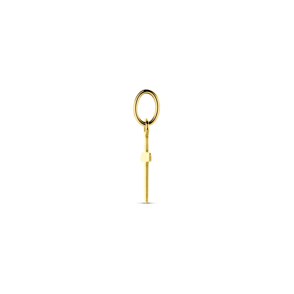 colgante en forma de cruz de oro amarillo de 14k – 14 mm