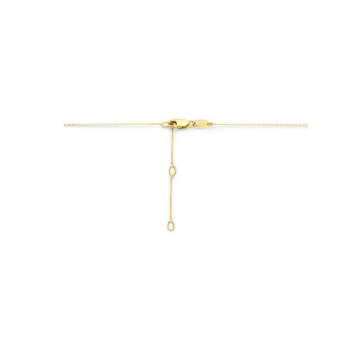 Collar de oro amarillo de 14k con citrino – 41-45 cm