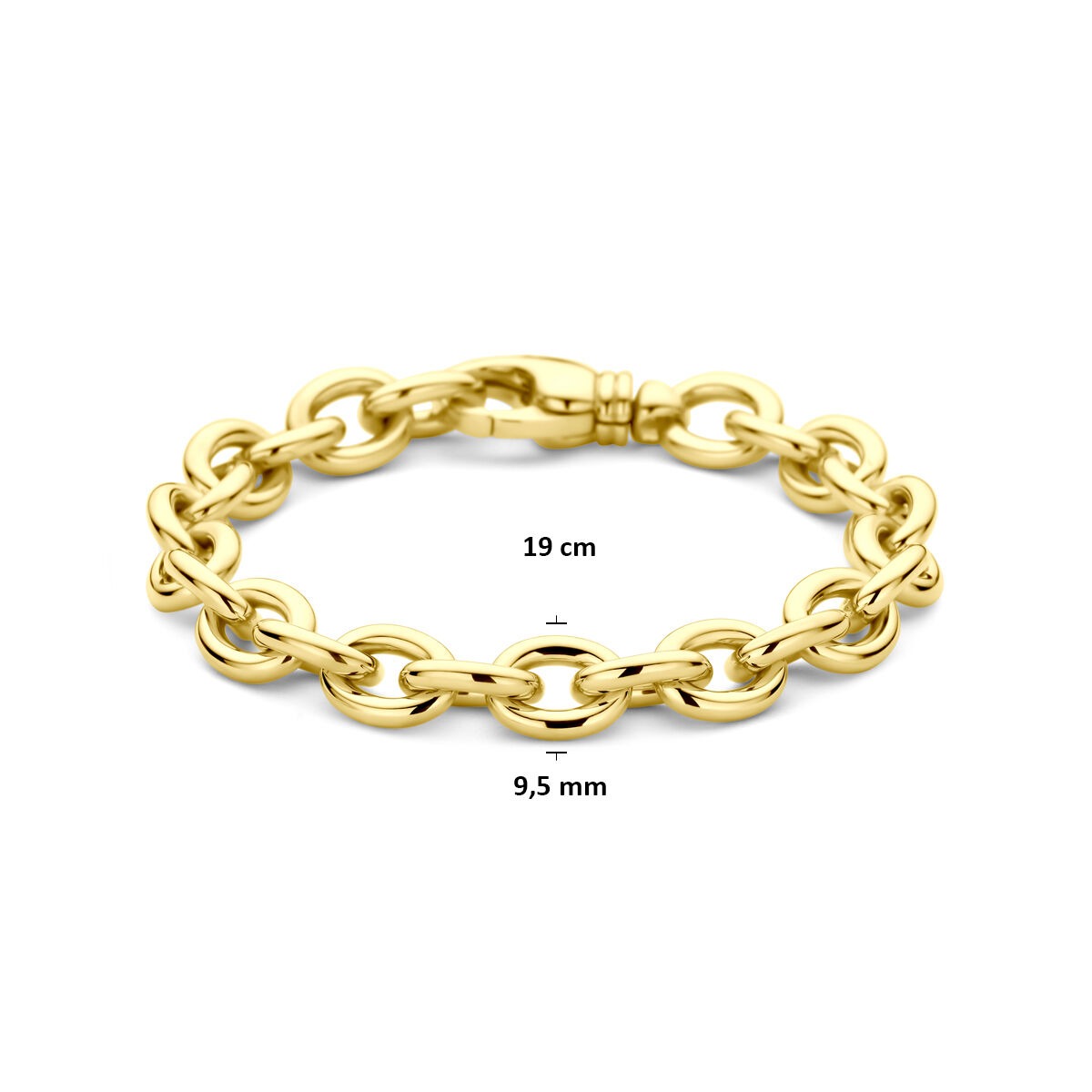 Pulsera de eslabones de oro 14k ancla – de mujer