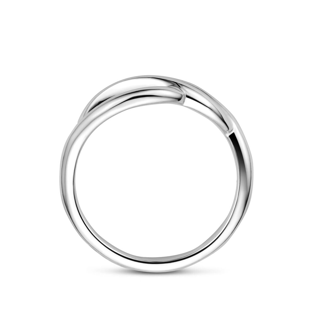 anillo de plata rodiado