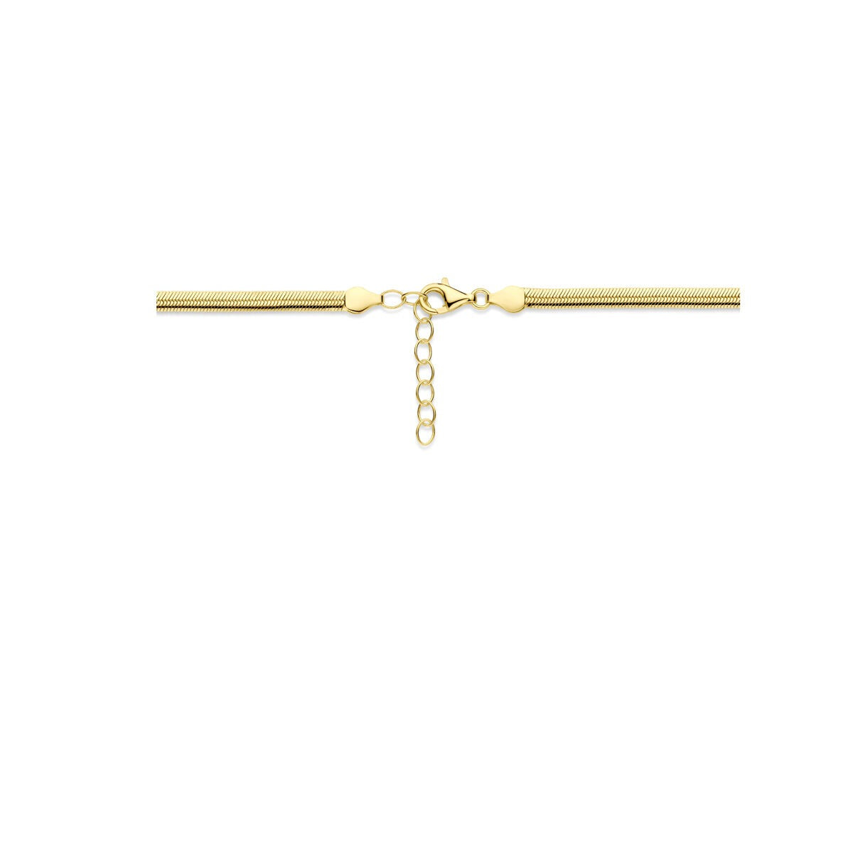 Collar gourmette chapado en oro – plata 925 con plating en oro amarillo, 4.6 mm