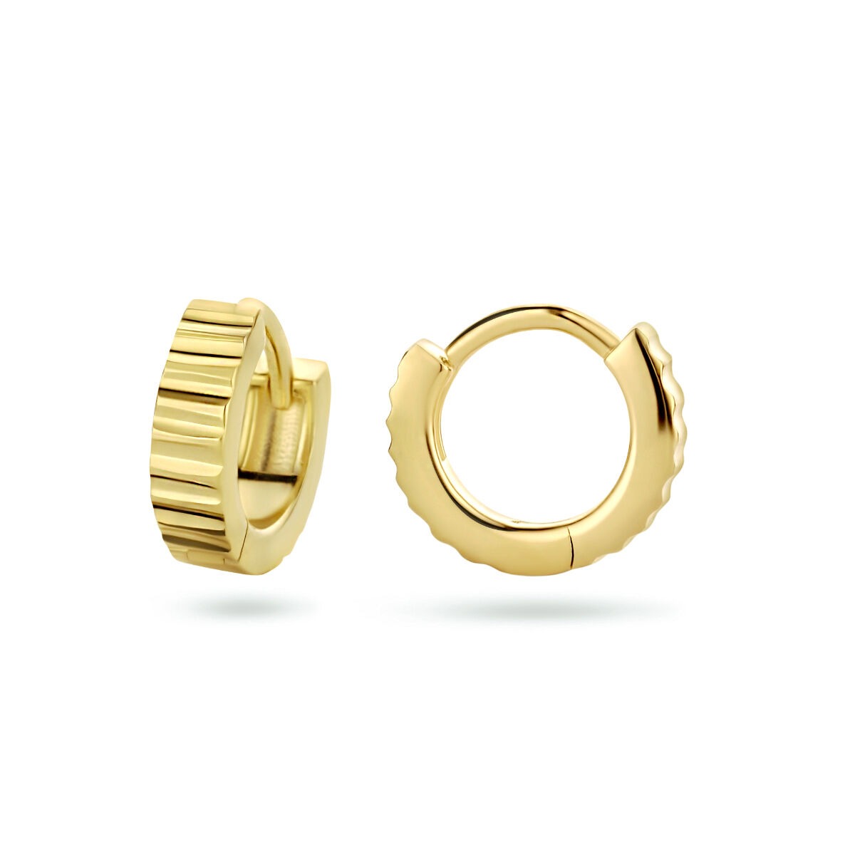 Aros chapados en oro de plata – Ø11 mm