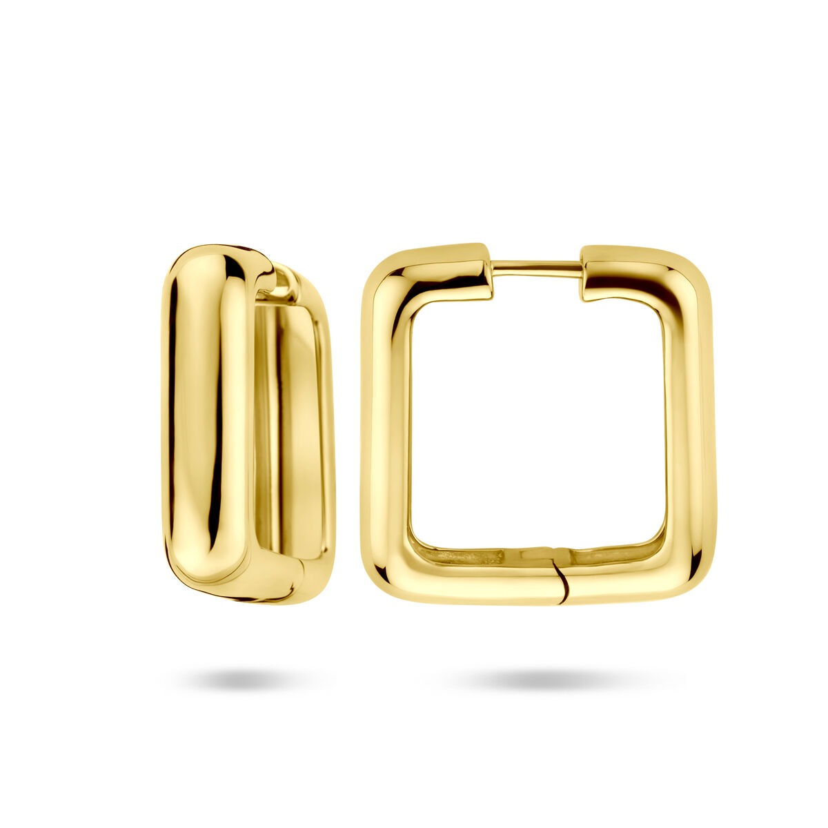 Aros chapados en oro de plata – 25 x 7 mm