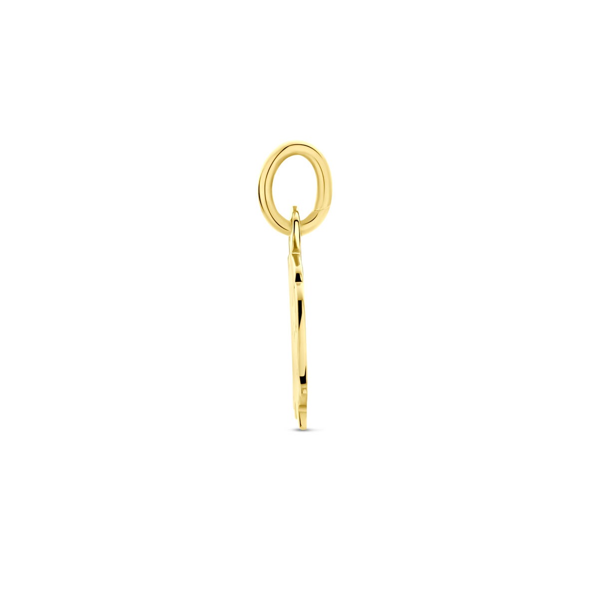 9k Geelgouden hanger kinderhoofdje