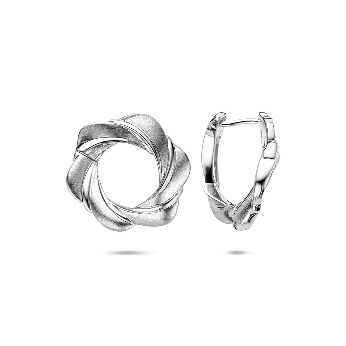 Aros de plata - rodiados en plata 925