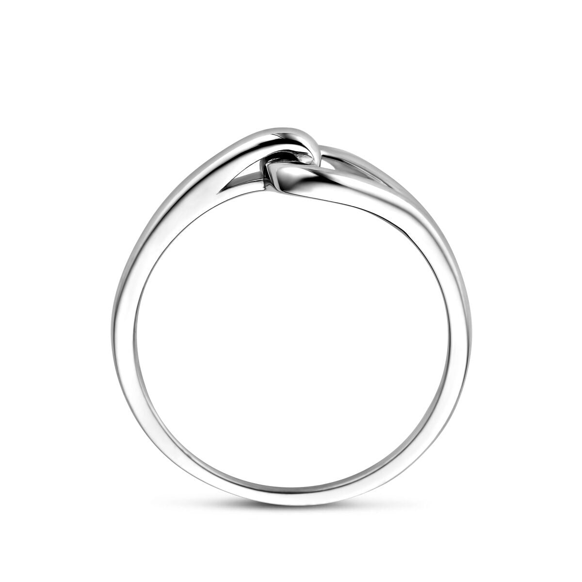 Anillo de mujer en plata - Anillo de banda rodiado