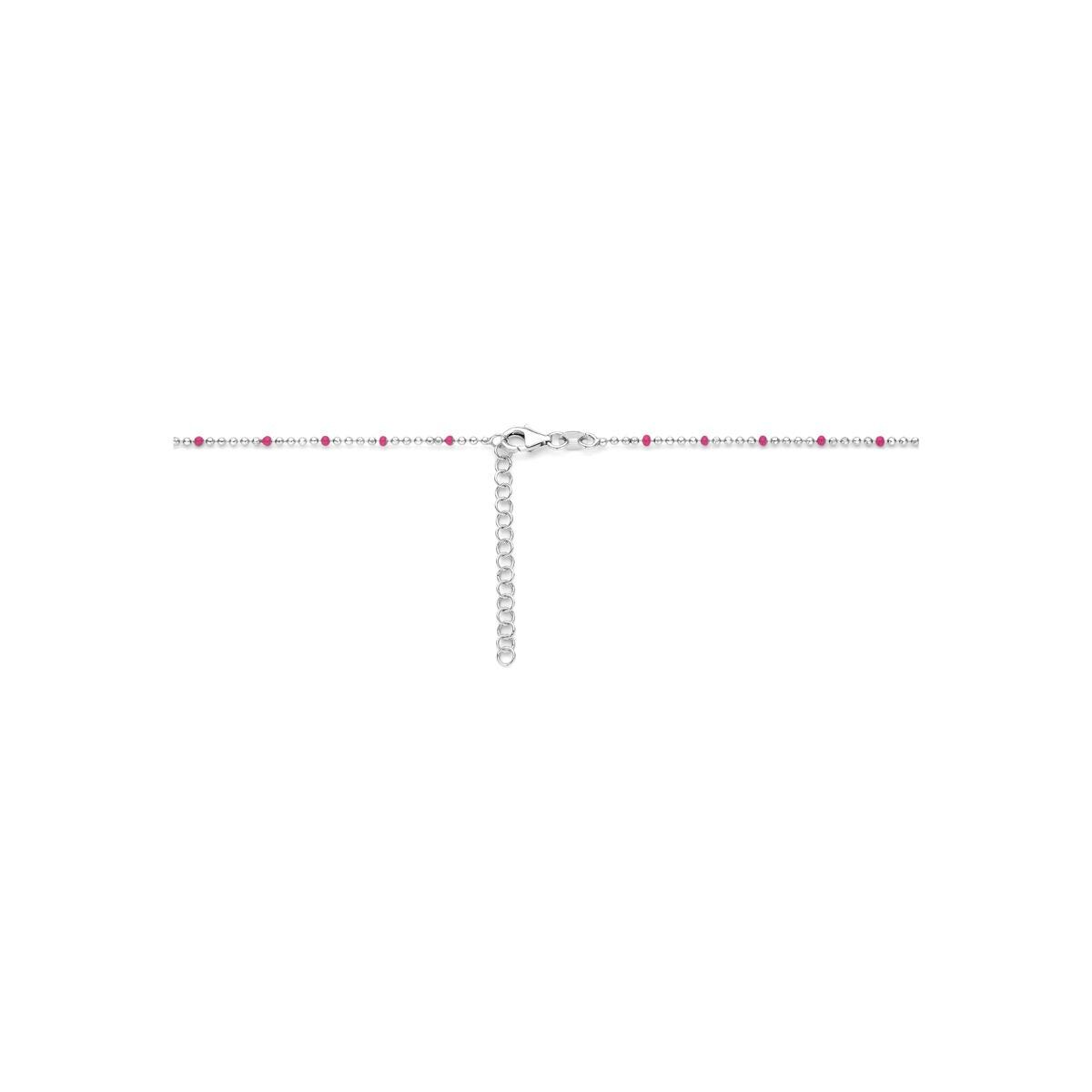 Collar infantil de plata 925 rodiado con mariposa