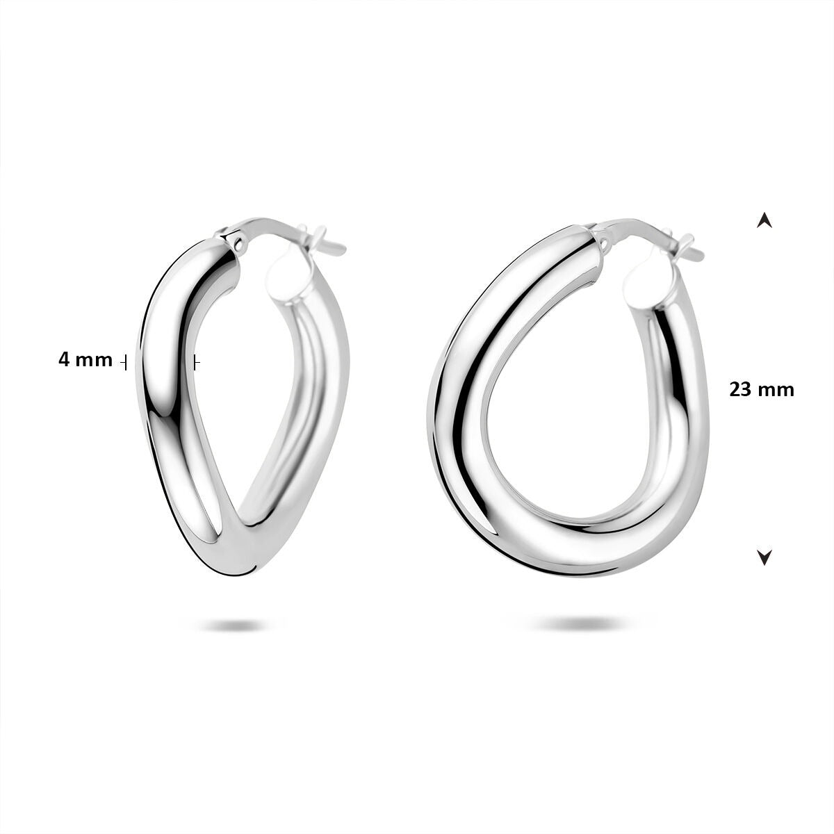Aros de plata – rodiados en plata 925