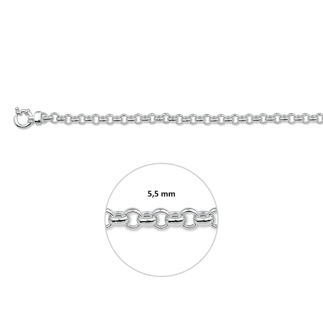 Zilveren Jasseron Armband